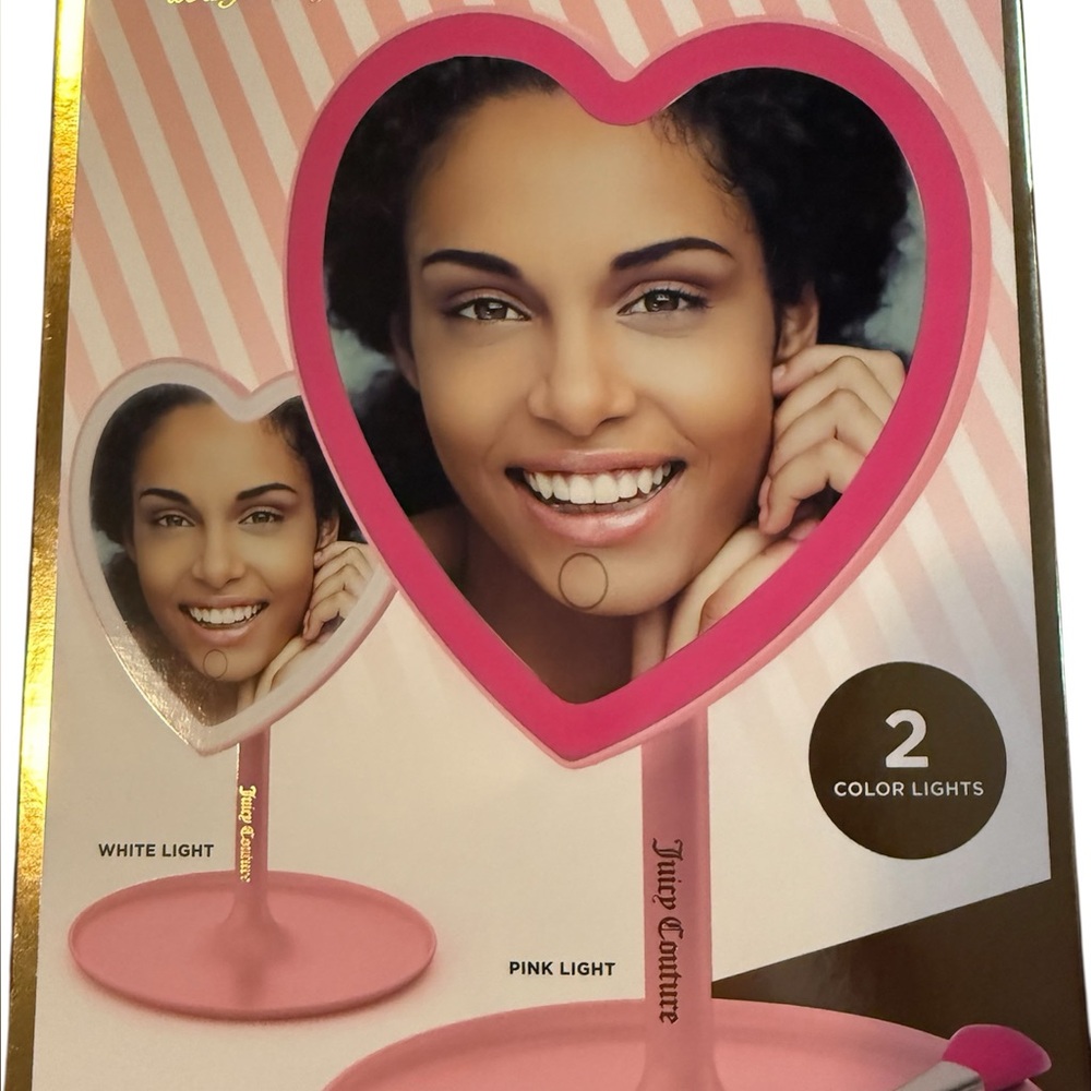 Juicy Couture Glamheart Pink Vanity Mirror - Picture 2 of 4